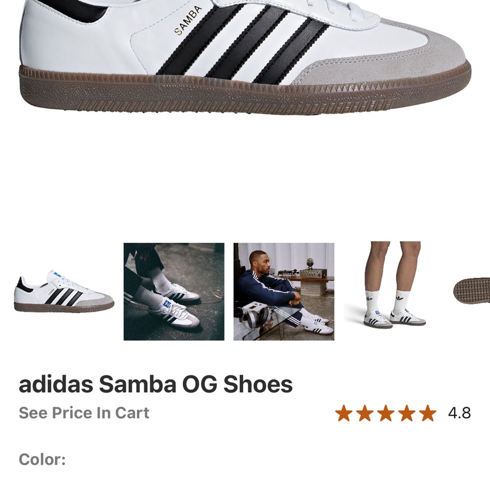 Adidas Samba OG White Black Sneakers